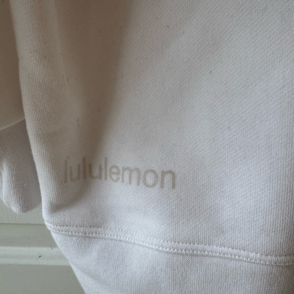 Lululemon Perfectly Oversized Crew White sweatshirt, Size 6 - Picture 8 of 8